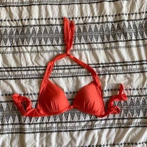 Coral Bikini Top - Sz Small